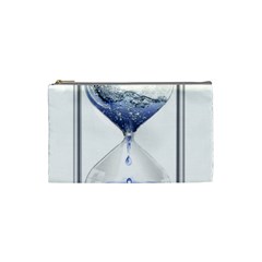 Time Water Movement Drop Of Water Cosmetic Bag (small)  by Celenk