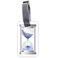 Time Water Movement Drop Of Water Luggage Tags (one Side)  by Celenk