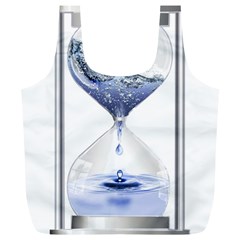 Time Water Movement Drop Of Water Full Print Recycle Bags (l) 