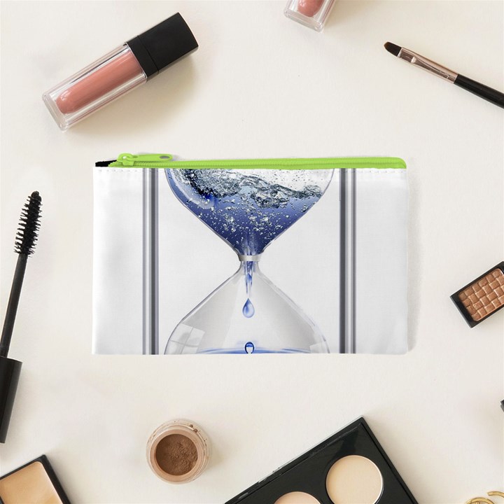 Time Water Movement Drop Of Water Cosmetic Bag (XS)