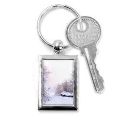 Winter Snow Ice Freezing Frozen Key Chains (rectangle)  by Celenk