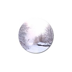 Winter Snow Ice Freezing Frozen Golf Ball Marker by Celenk