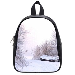 Winter Snow Ice Freezing Frozen School Bag (small) by Celenk