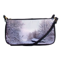 Winter Snow Ice Freezing Frozen Shoulder Clutch Bags by Celenk