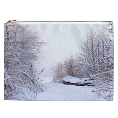 Winter Snow Ice Freezing Frozen Cosmetic Bag (xxl)  by Celenk