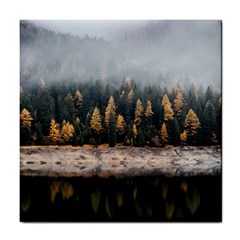 Trees Plants Nature Forests Lake Tile Coasters by Celenk