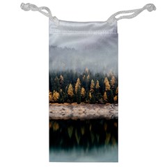 Trees Plants Nature Forests Lake Jewelry Bag by Celenk