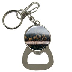 Trees Plants Nature Forests Lake Button Necklaces by Celenk