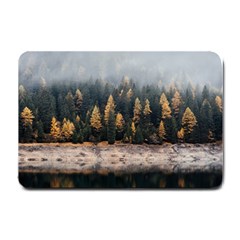 Trees Plants Nature Forests Lake Small Doormat  by Celenk