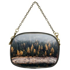 Trees Plants Nature Forests Lake Chain Purses (one Side)  by Celenk