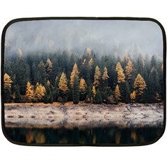 Trees Plants Nature Forests Lake Double Sided Fleece Blanket (mini)  by Celenk