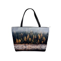 Trees Plants Nature Forests Lake Shoulder Handbags by Celenk