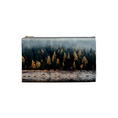 Trees Plants Nature Forests Lake Cosmetic Bag (small)  by Celenk