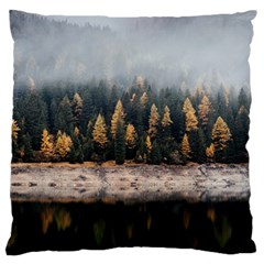 Trees Plants Nature Forests Lake Large Cushion Case (one Side) by Celenk