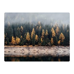 Trees Plants Nature Forests Lake Double Sided Flano Blanket (mini)  by Celenk