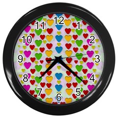 So Sweet And Hearty As Love Can Be Wall Clocks (black) by pepitasart