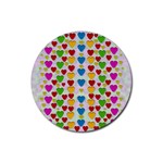 So Sweet And Hearty As Love Can Be Rubber Coaster (Round)  Front