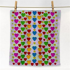 So Sweet And Hearty As Love Can Be Face Towel by pepitasart