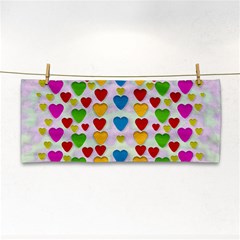 So Sweet And Hearty As Love Can Be Hand Towel by pepitasart