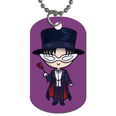 Cutie Tuxedo Mask/moon Dog Tag (two-sided)  by Ellador