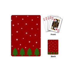 Christmas Pattern Playing Cards (mini)  by Valentinaart