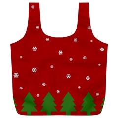 Christmas Pattern Full Print Recycle Bags (l)  by Valentinaart