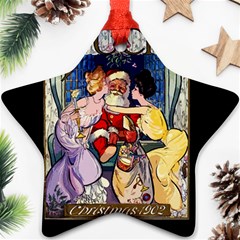 Vintage Santa Claus  Ornament (star) by Valentinaart