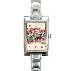 Vintage Santa Claus  Rectangle Italian Charm Watch by Valentinaart