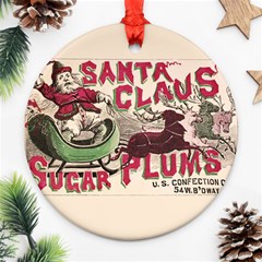 Vintage Santa Claus  Ornament (round) by Valentinaart