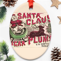 Vintage Santa Claus  Oval Ornament (two Sides) by Valentinaart