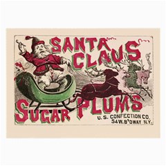 Vintage Santa Claus  Large Glasses Cloth (2-side) by Valentinaart