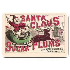 Vintage Santa Claus  Large Doormat  by Valentinaart