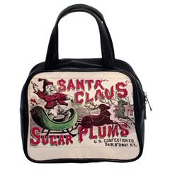 Vintage Santa Claus  Classic Handbags (2 Sides) by Valentinaart