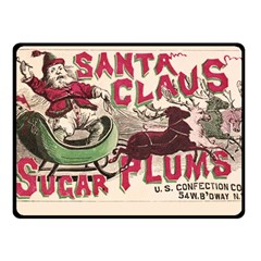 Vintage Santa Claus  Fleece Blanket (small) by Valentinaart