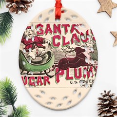 Vintage Santa Claus  Oval Filigree Ornament (two Sides) by Valentinaart