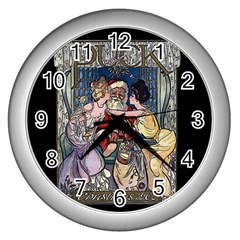 Vintage Santa Claus  Wall Clocks (Silver) 