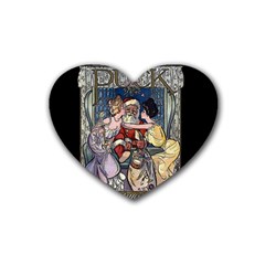 Vintage Santa Claus  Heart Coaster (4 pack) 