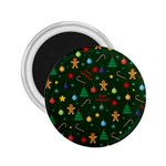 Christmas pattern 2.25  Magnets Front