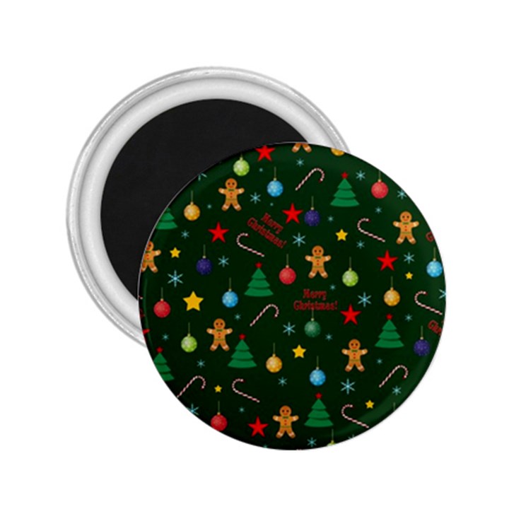 Christmas pattern 2.25  Magnets