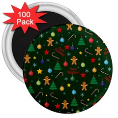 Christmas Pattern 3  Magnets (100 Pack) by Valentinaart