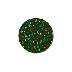 Christmas Pattern Golf Ball Marker by Valentinaart