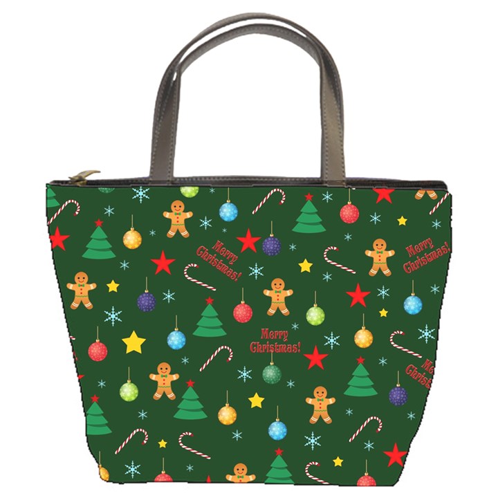 Christmas pattern Bucket Bags