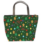 Christmas pattern Bucket Bags Back