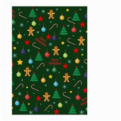 Christmas Pattern Small Garden Flag (two Sides) by Valentinaart