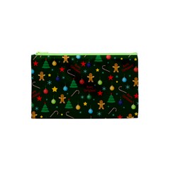 Christmas Pattern Cosmetic Bag (xs) by Valentinaart