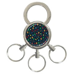 Christmas Pattern 3-ring Key Chains by Valentinaart