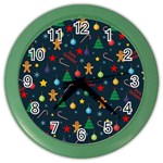 Christmas pattern Color Wall Clocks Front