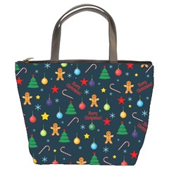 Christmas Pattern Bucket Bags by Valentinaart