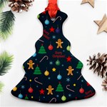 Christmas pattern Christmas Tree Ornament (Two Sides) Front