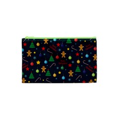 Christmas Pattern Cosmetic Bag (xs) by Valentinaart